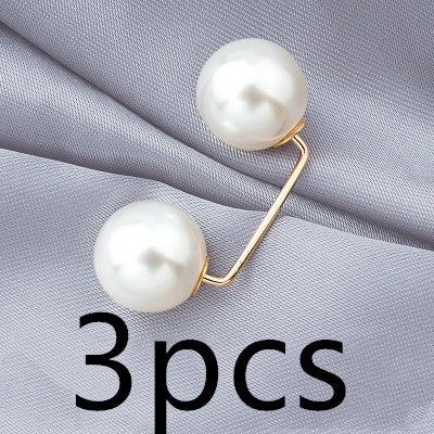 Anti-light Brooch Skirt Waist Button Nail Pearl