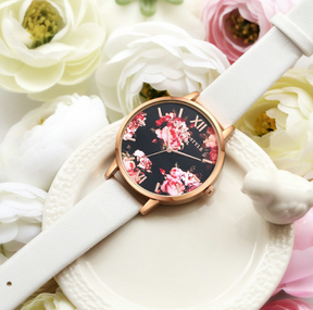 High Quality Fashion Leather Strap Rose Gold Women Watch Casual Love Heart Quartz Wrist Watch Women Dress Ladies Luxury Watches