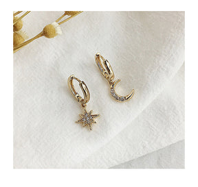 Star Moon Earrings