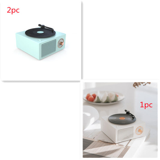 Wireless mini portable retro phonograph bluetooth speaker