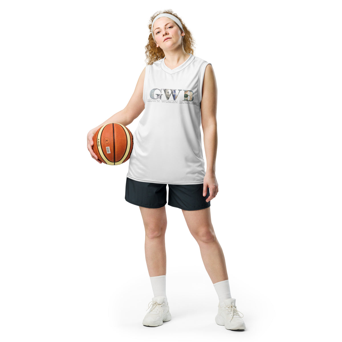 Recycled unisex basketball jersey