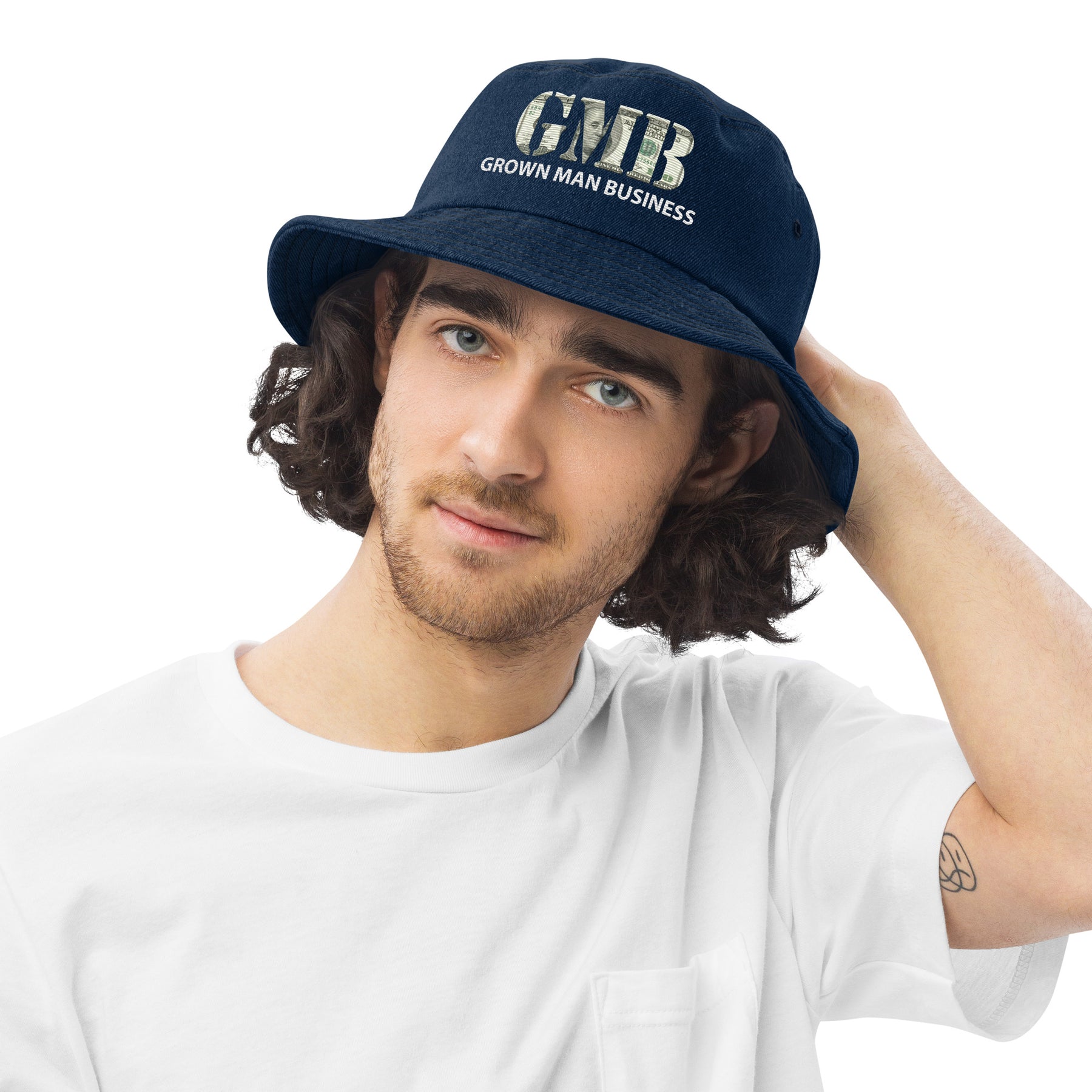 Denim bucket hat