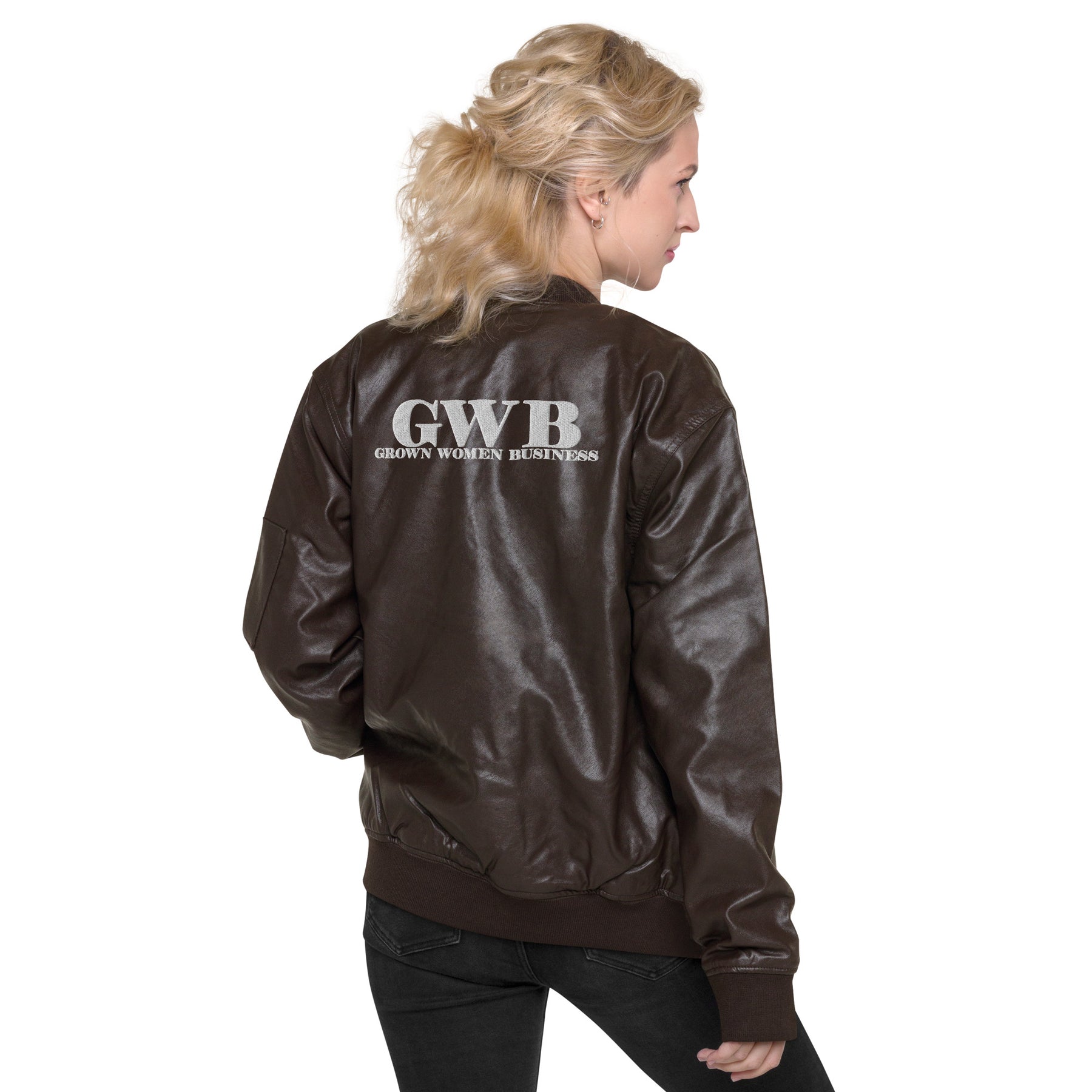 Leather Bomber Jacket