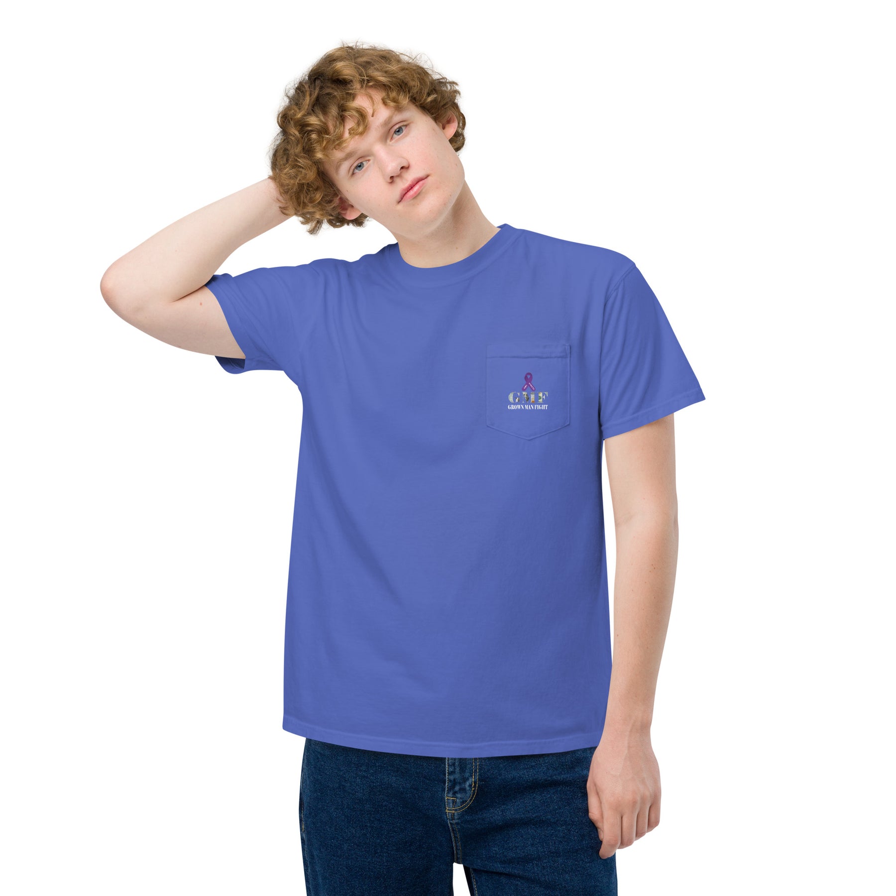 Garment-dyed pocket t-shirt