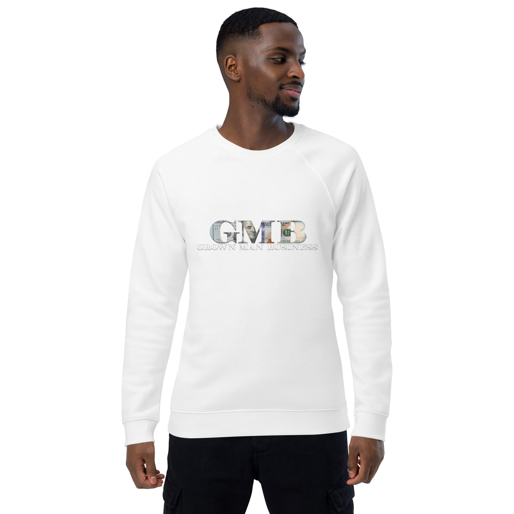 Organic raglan sweatshirt