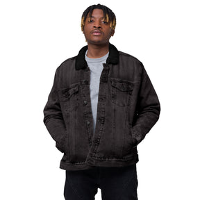 Men's denim sherpa jacket