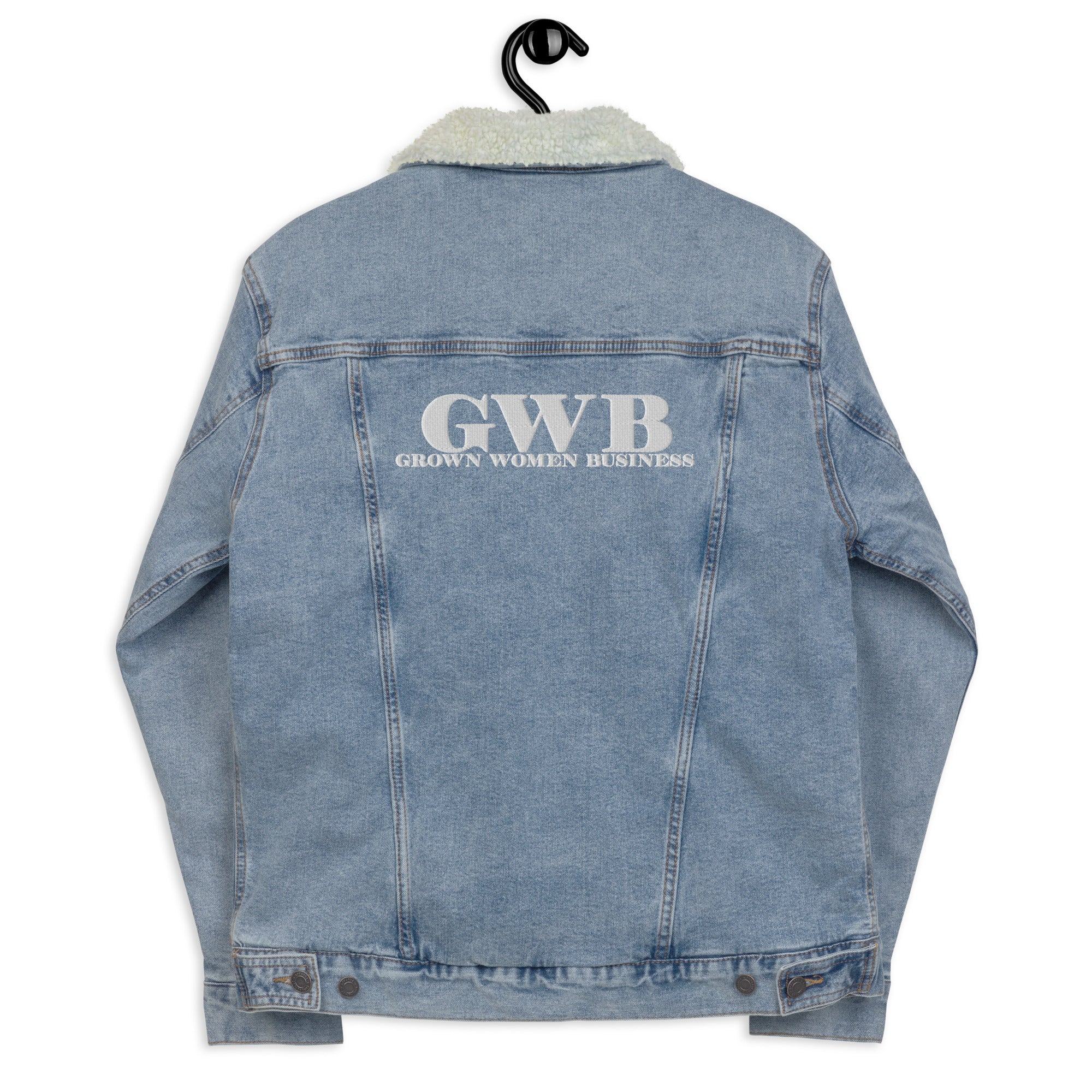 Denim sherpa jacket