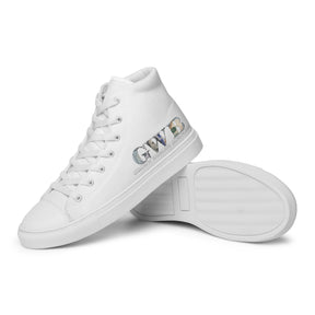 Women’s high top canvas shoes